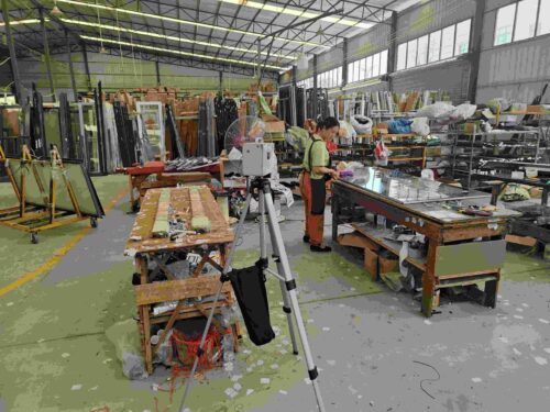 贵州天宇科技_职业卫生评价采样现场_兴义市美派门业有限公司04