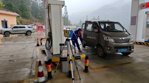 贵州天宇科技_职业卫生评价采样现场_普安县创合加油站04