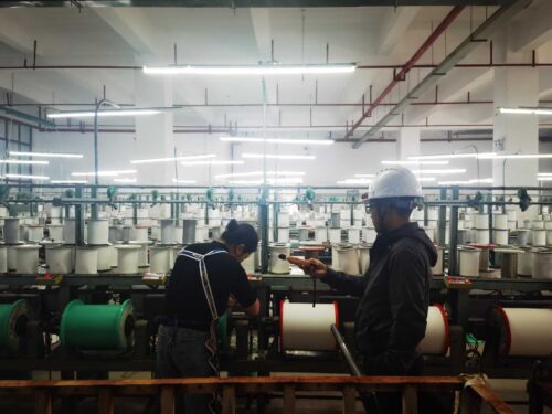 贵州天宇科技_职业卫生评价采样现场_贵州万峰林纺织科技有限公司02