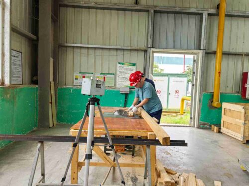 贵州天宇科技_职业卫生评价采样现场_贵州锦兴轻合金装备制造有限公司04