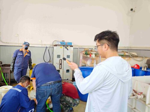 贵州天宇科技_职业卫生评价采样现场_黔西南金龙黄金矿业有限责任公司黄金冶炼生产线更新技改项目04