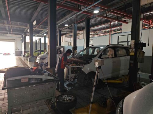 贵州天宇科技_职业卫生评价采样现场_兴义恒达汽车贸易有限公司04