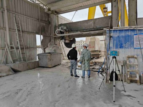 贵州天宇科技_职业卫生评价采样现场_安龙玉采石材有限公司石材产业园加工厂04