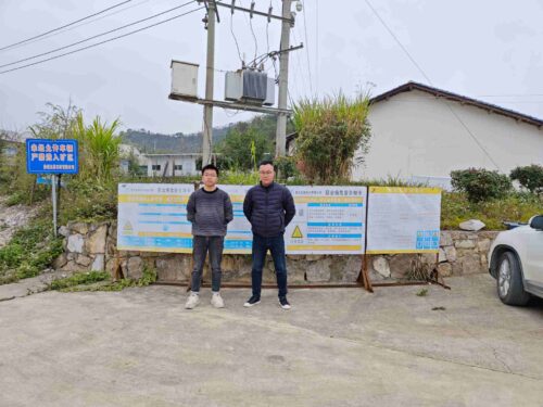 贵州天宇科技_职业卫生评价采样现场_贵州玉林石材有限公司凤凰矿山02