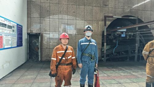 贵州天宇科技_职业卫生评价采样现场_贵州达旺矿业有限公司大湾煤矿西井01